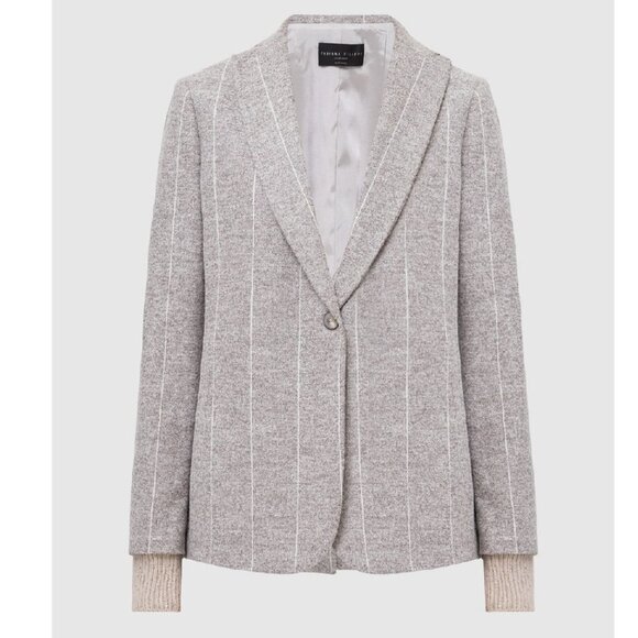 Fabiana Filippi Striped Cashmere Blazer - Picture 3 of 12